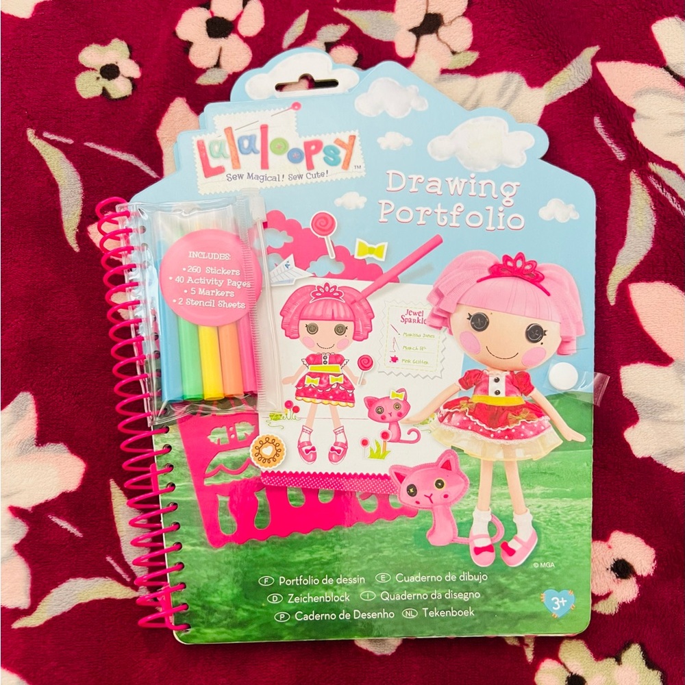 ❤️Lalaloopsy Sketch Portfolio Drawing Portfolio with Pink Accessories - Picture 4 of 7